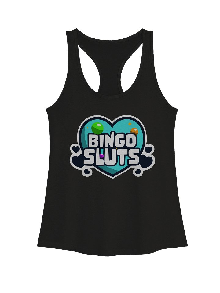 BINGO SLUTS RAZORBACK TANK TOP AQUA product image (1)