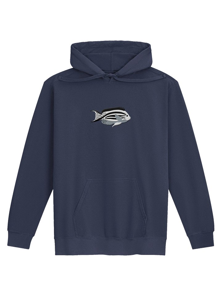 Lamarck's Angelfish Embroidered Hoodie | Saltwater Reef Aquarium Fish & Ocean Lover Apparel product image (1)