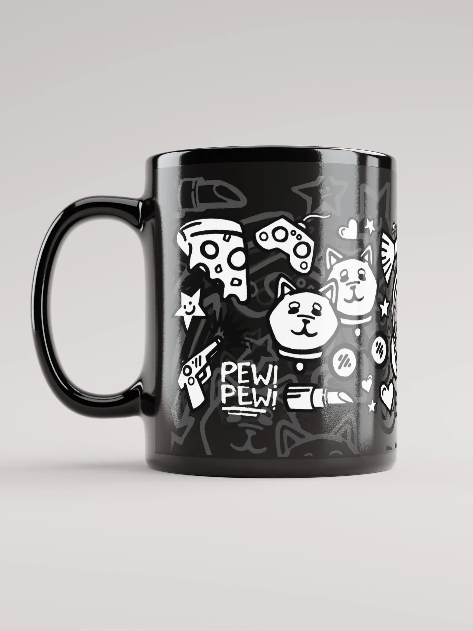 J-Doodle Mug (Black) product image (4)
