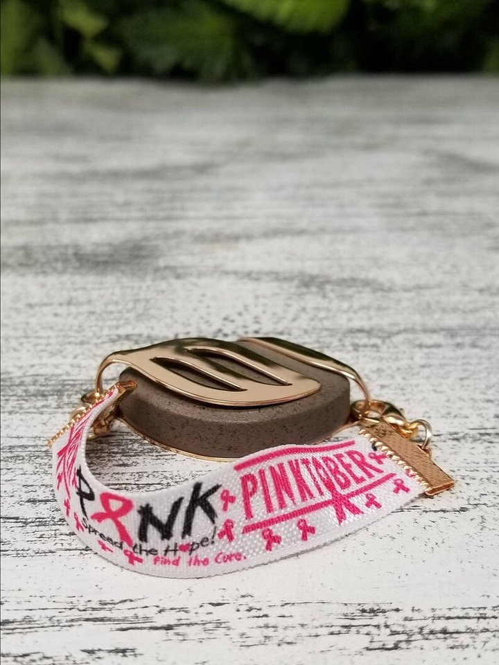 Pinktober Elastic Bracelet | Handmade Accessory for Bellabeat Leaf Urban & Ivy product image (2)