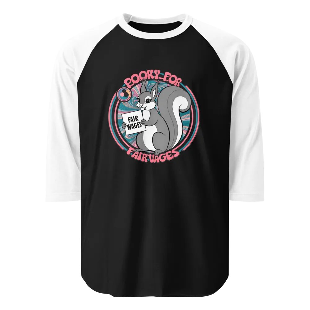 Pooky's Fair Wages Raglan Tee product image (1)