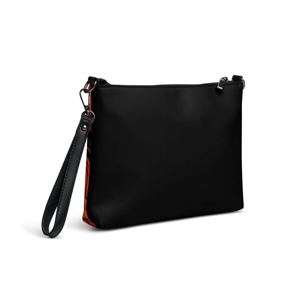 Orange Swirl Flip-Sided Faux Leather Crossbody Bag product image (12)