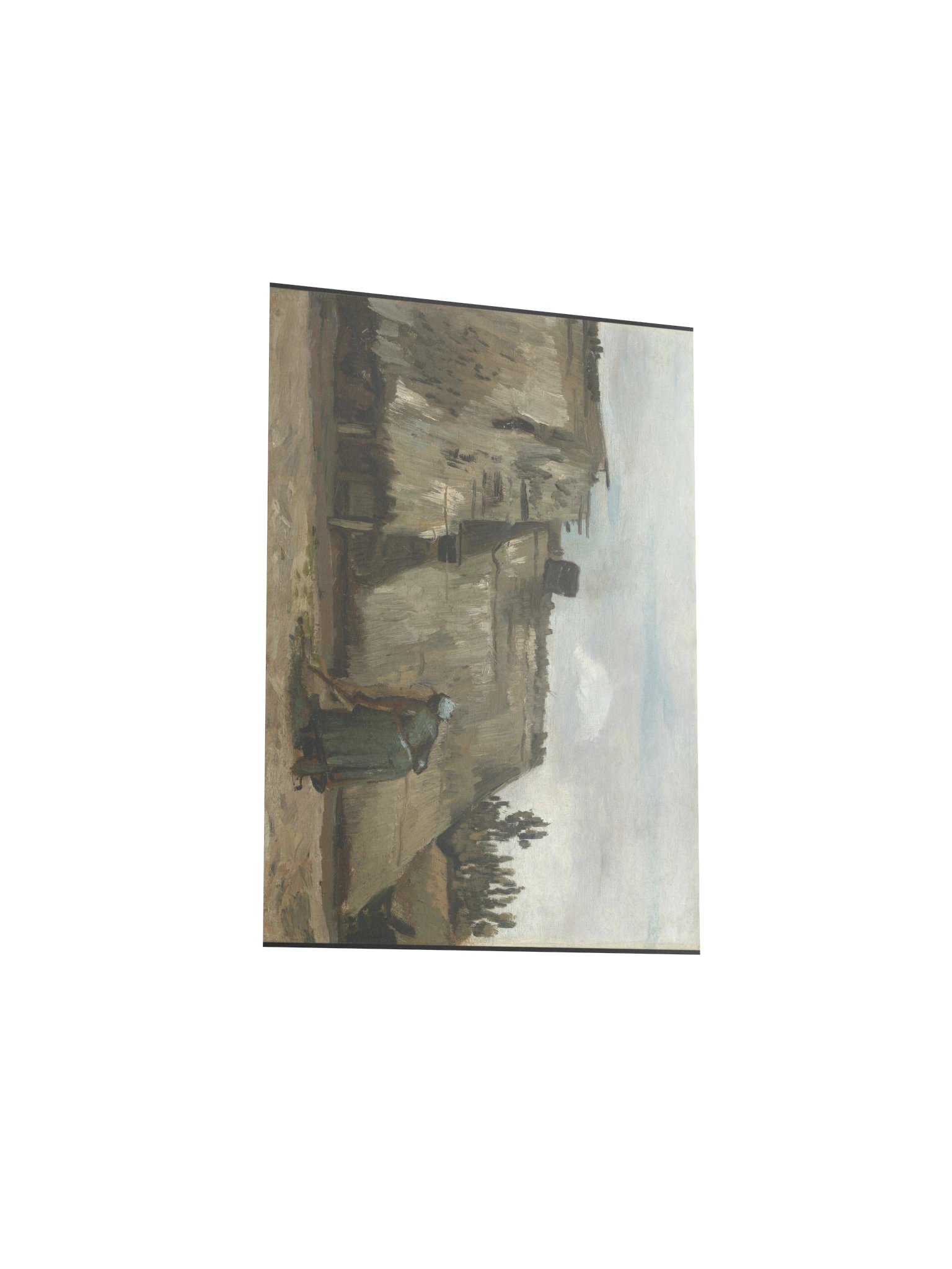 Van Gogh, A Peasant Woman Digging in Front of Her Cottage — Fine-Art Poster product image (4)