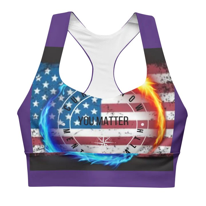 you matter sports bra - purple product image (1)