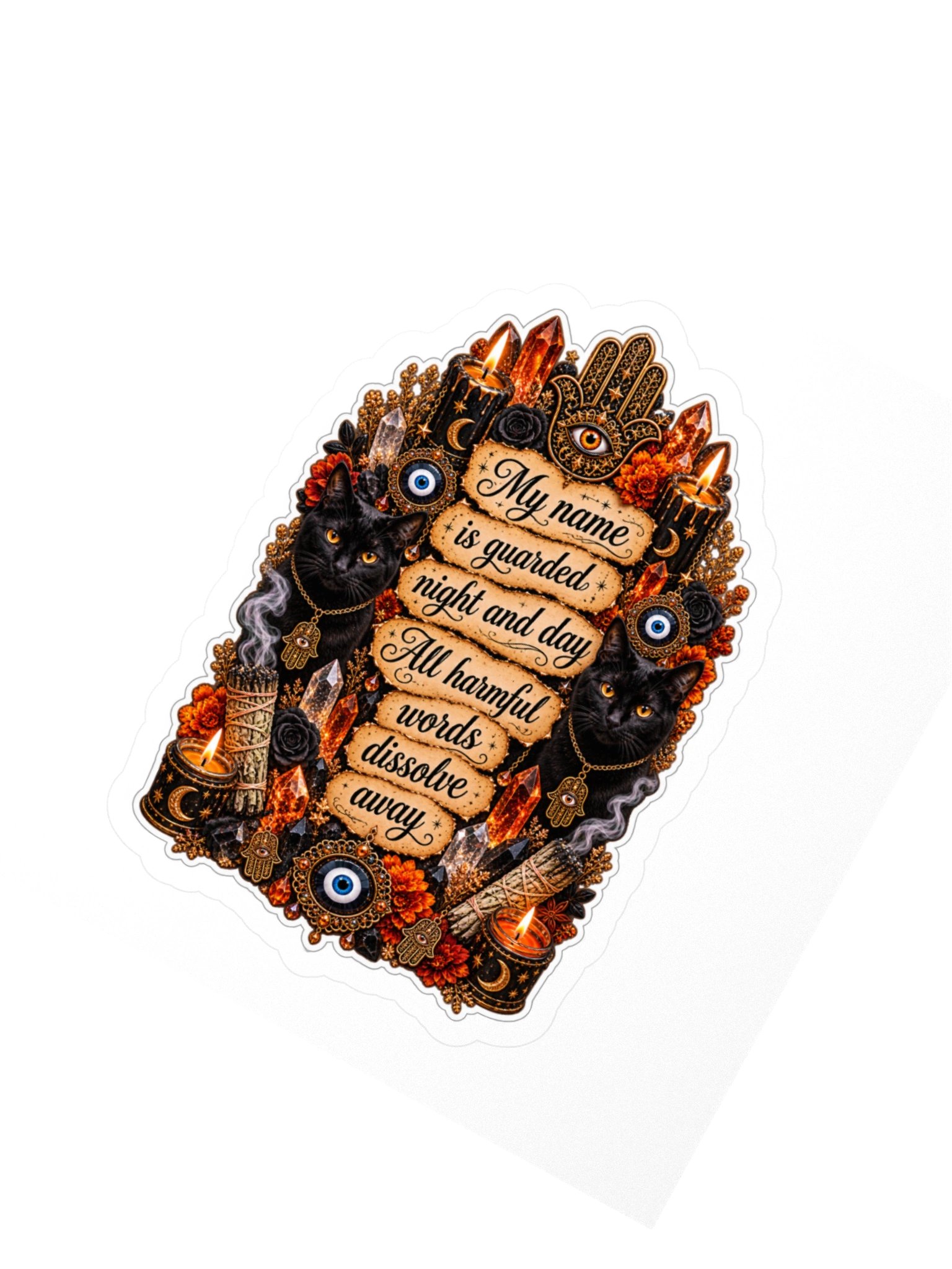 ward your name halloween sticker product image (2)