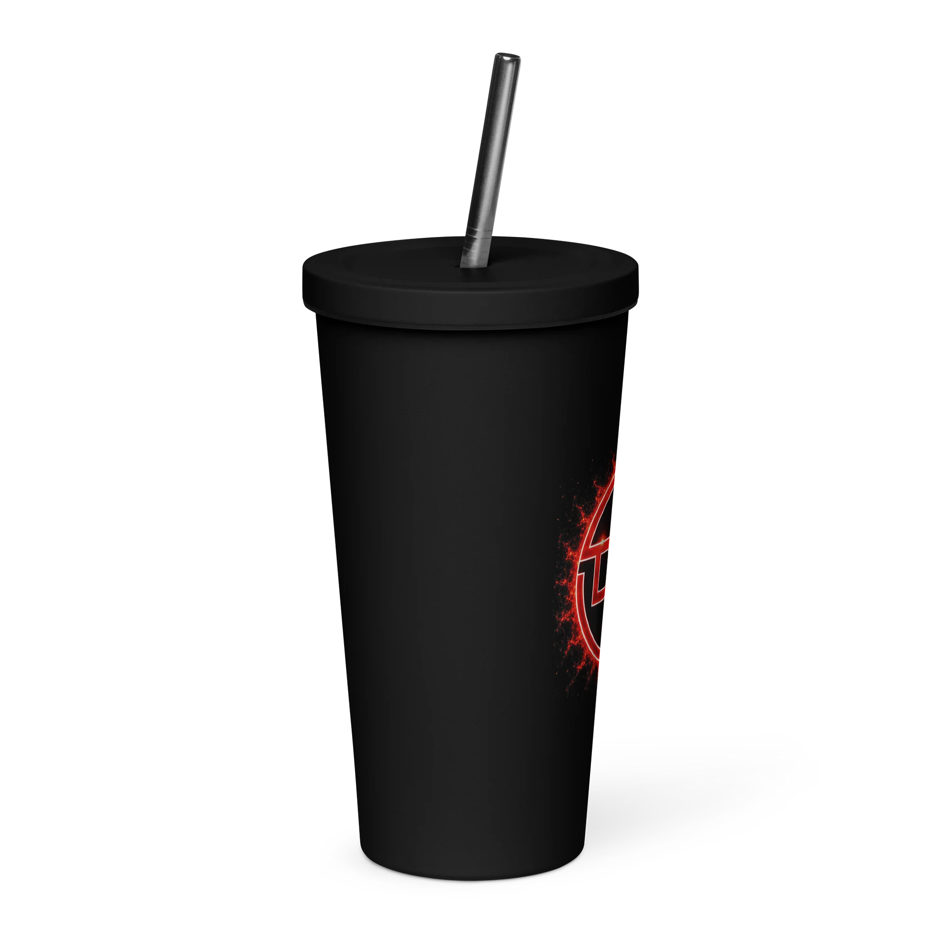 20 oz Insulated Tumbler with a Straw - Dust paranormal Fire product image (4)