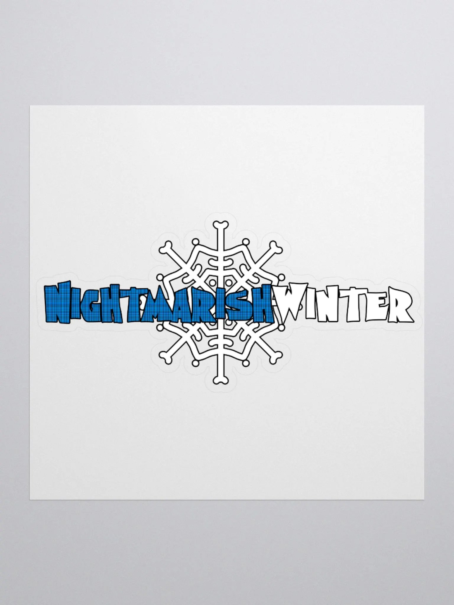 Plaid Snowflake Logo Sticker product image (2)