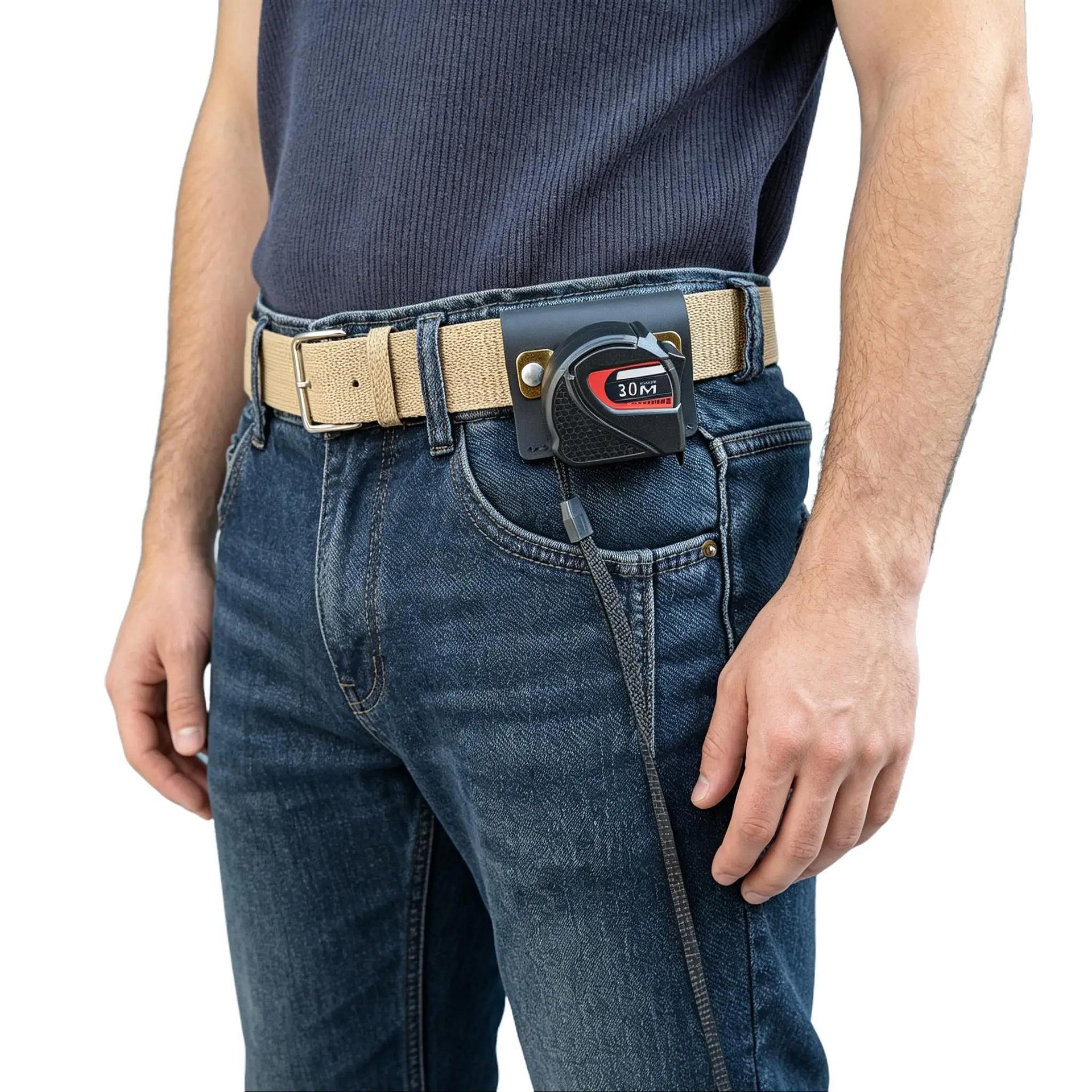 MEEBOY Tape Measure Holder Clip Tape Holder for Tool Belt,men tape measure holster product image (1)