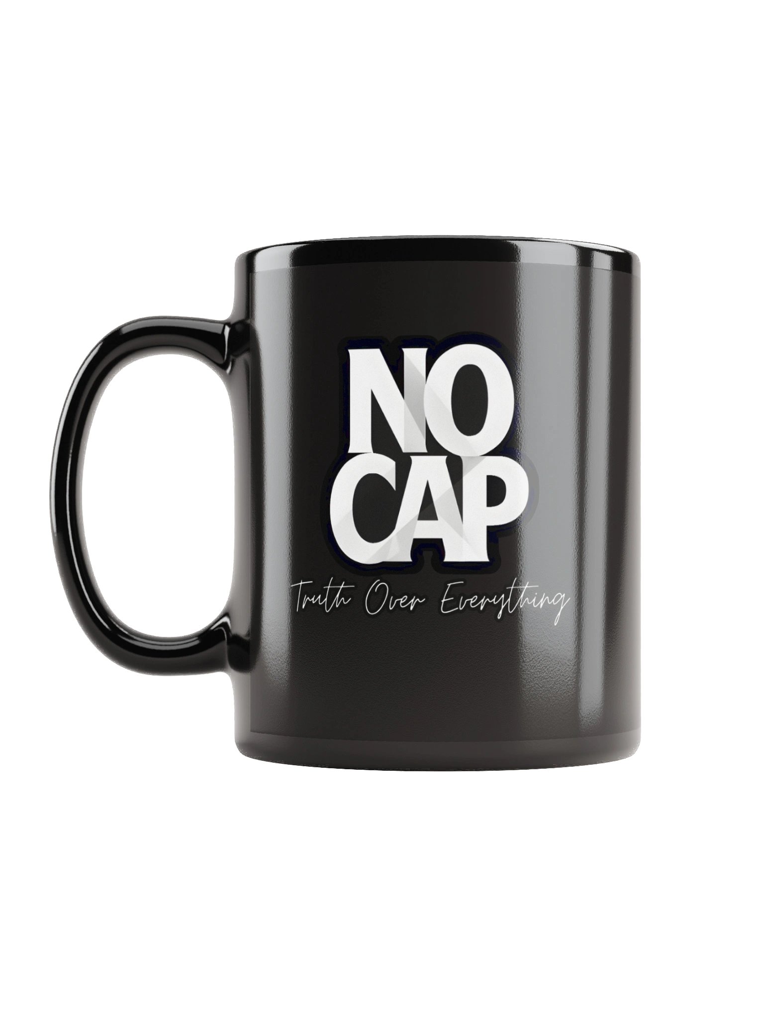 No Cap | Truth Over Everything | Black Mug product image (6)