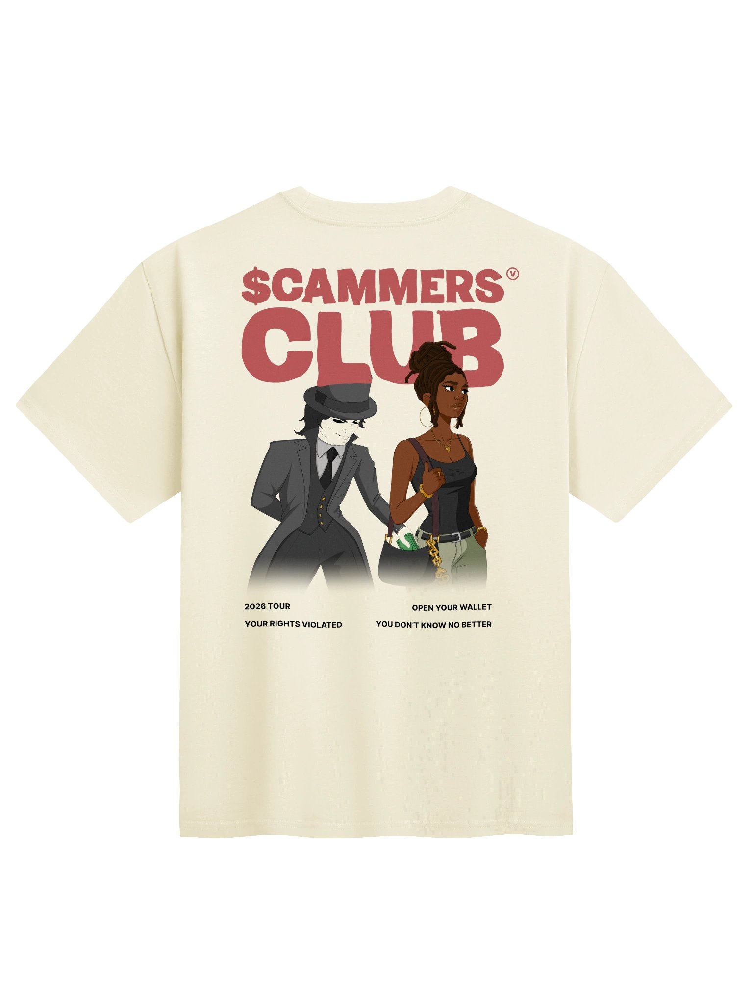 The Scammers Club "Sleight of Hand" Limited Tee (in the Light) product image (2)