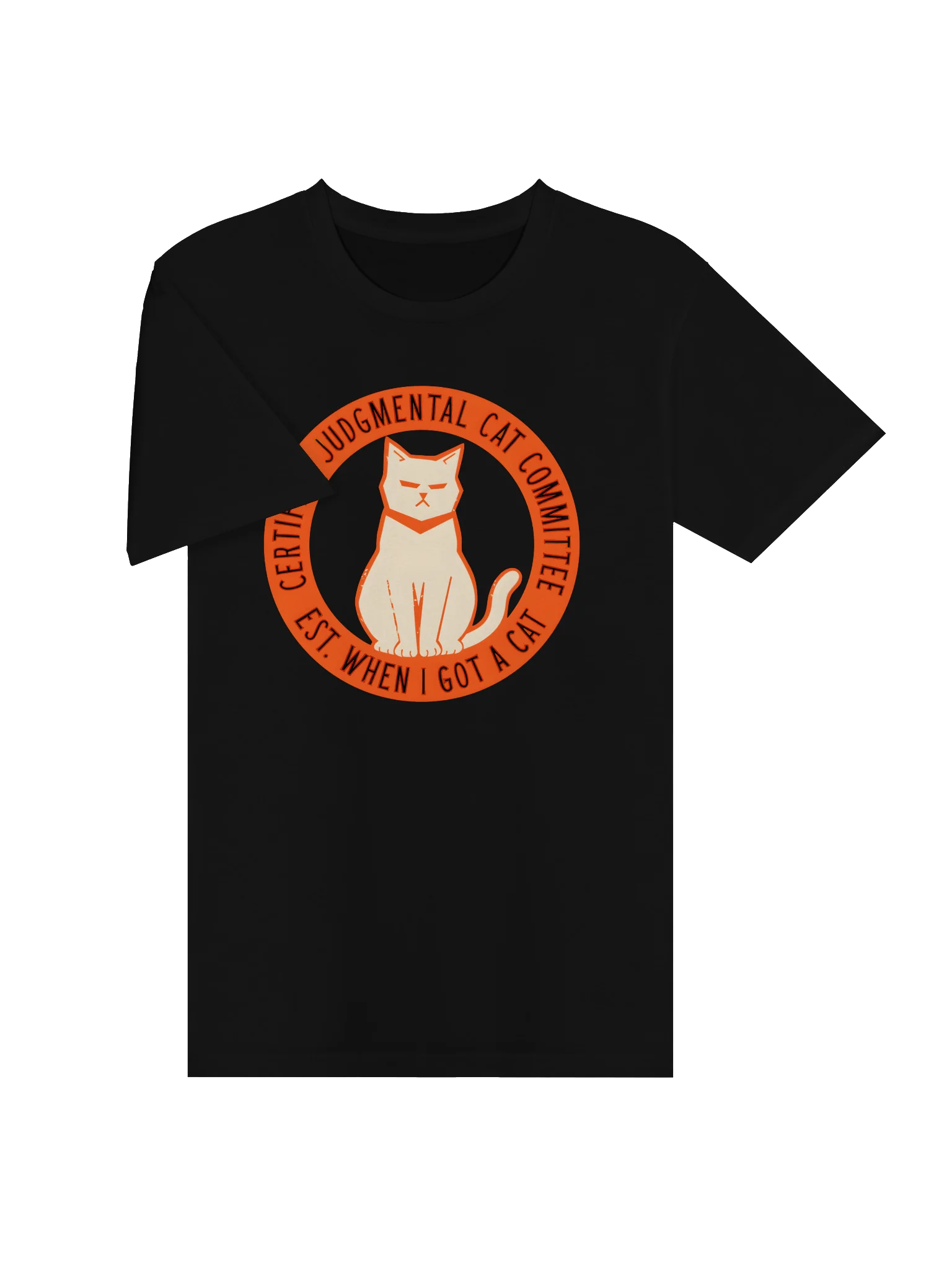 Certified Judgmental Cat T-Shirt – Funny Cat Lover Design product image (3)