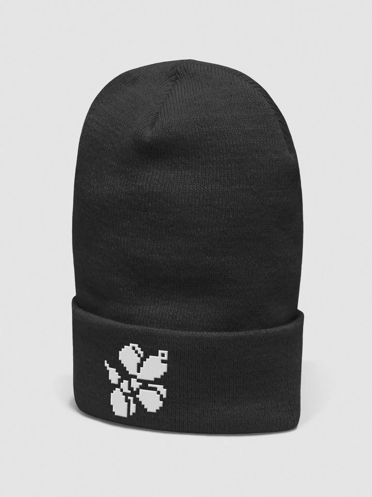 Pixie Dog Beanie (white on dark) product image (11)