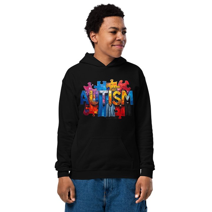 Autism youth hoodie product image (1)