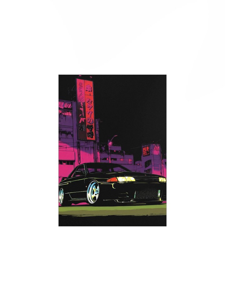 NEON DRIFT Matte Poster product image (1)