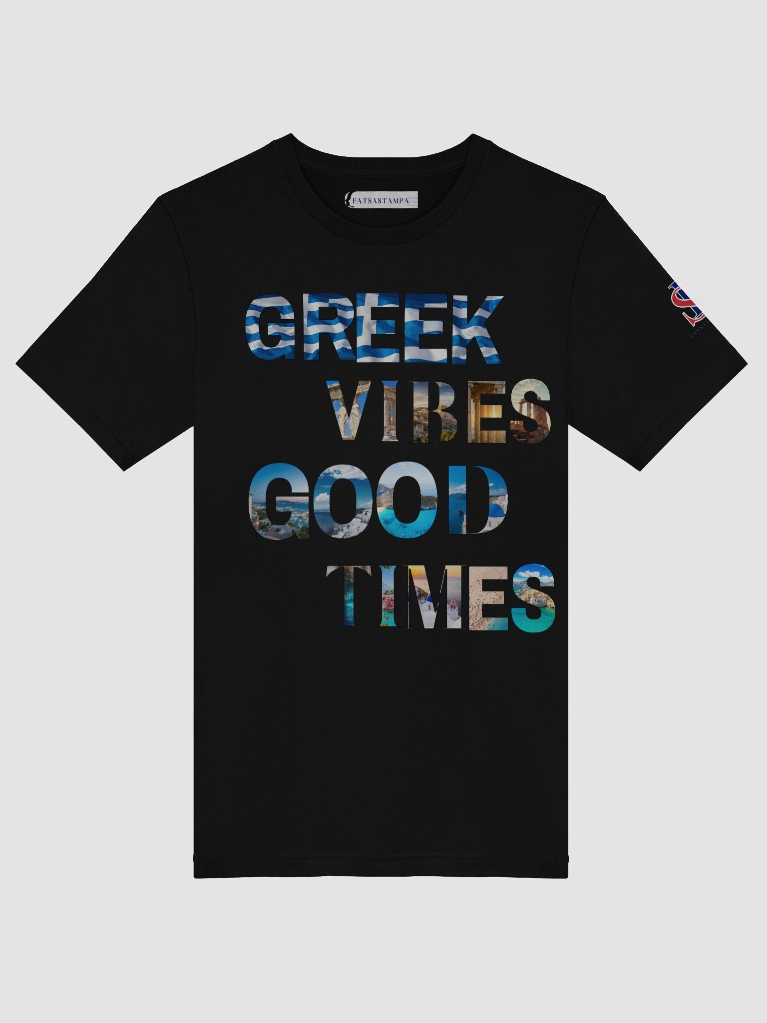Greek Times Good Times – Greek Summer Vibes Graphic Tee product image (6)