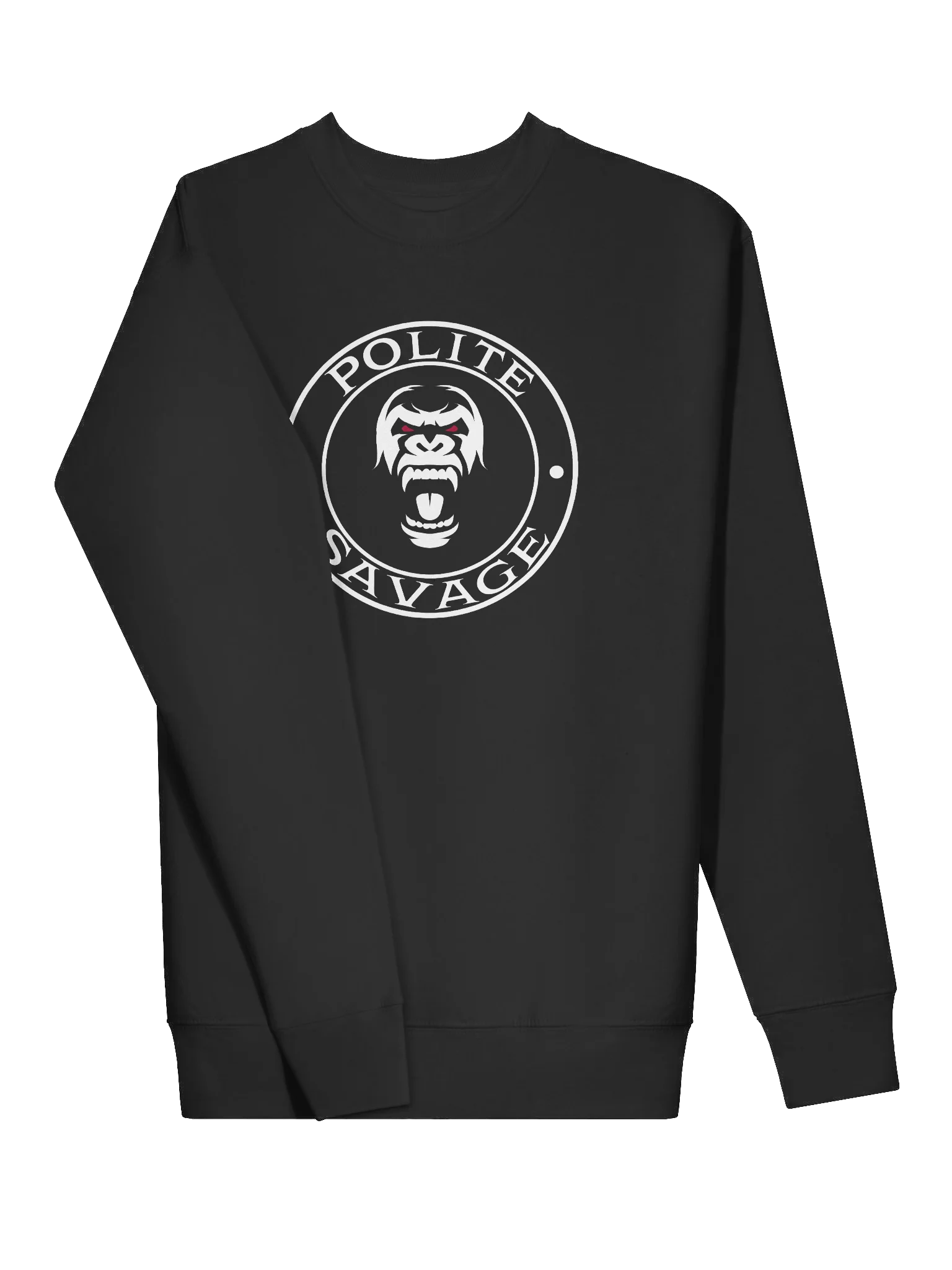 Mad Gorilla Logo- Polite Savage Crewneck Sweater product image (3)