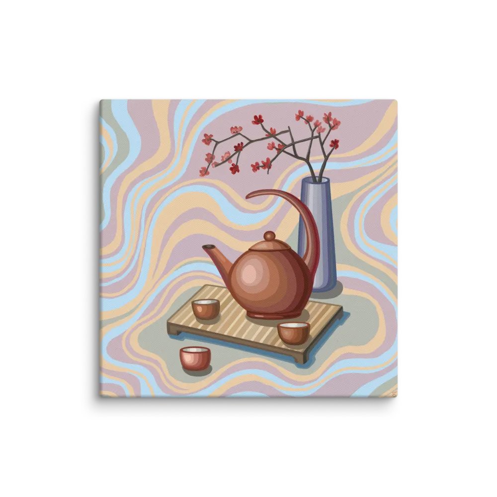 Pastel Teatime Canvas Art - Coffee Shop No. 11 product image (1)