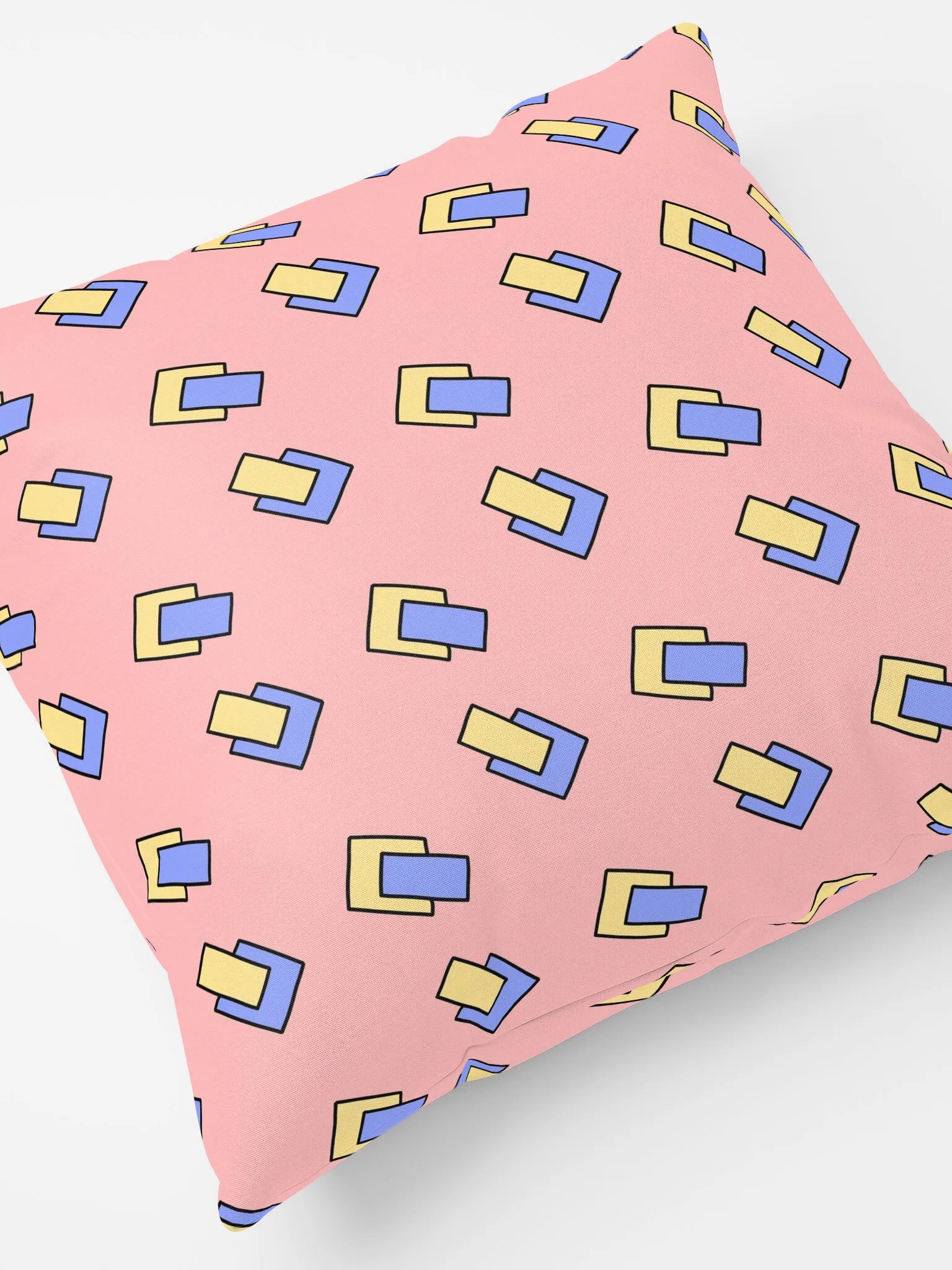 Modern Memphis Throw Pillow - Pink product image (4)