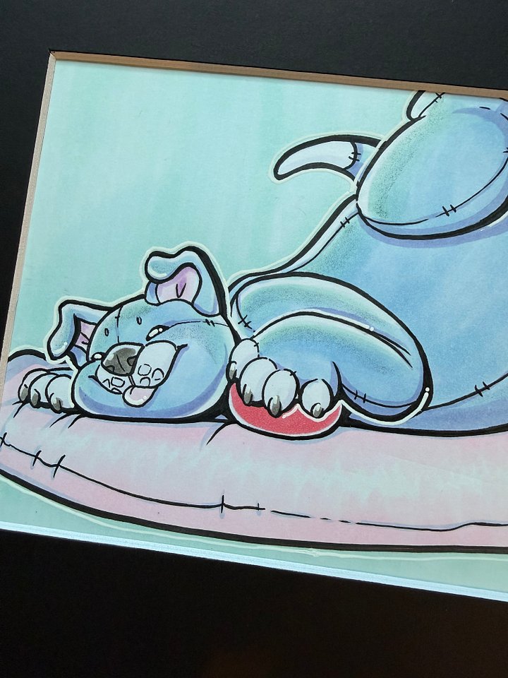 Plush Puppy Original Artwork product image (1)