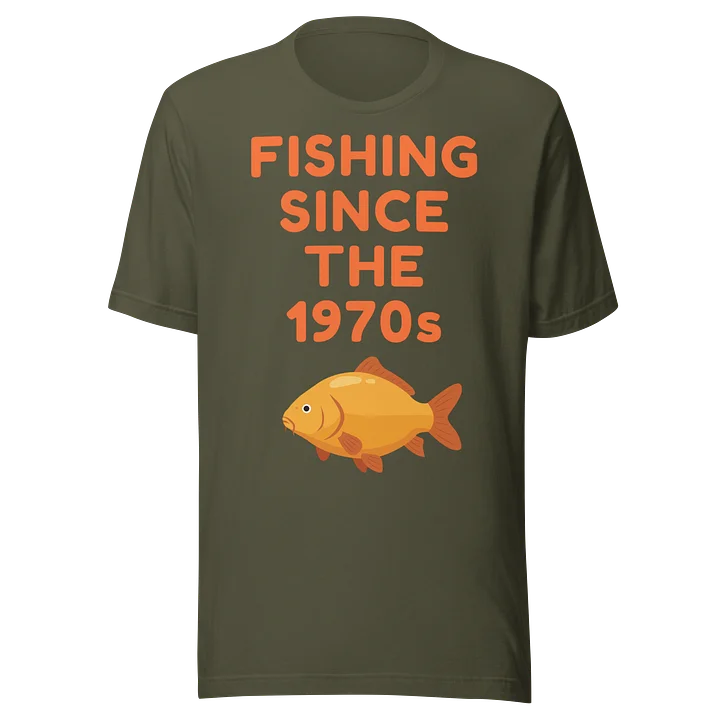 Fishing Since The 1970s T-Shirt (Khaki) product image (1)
