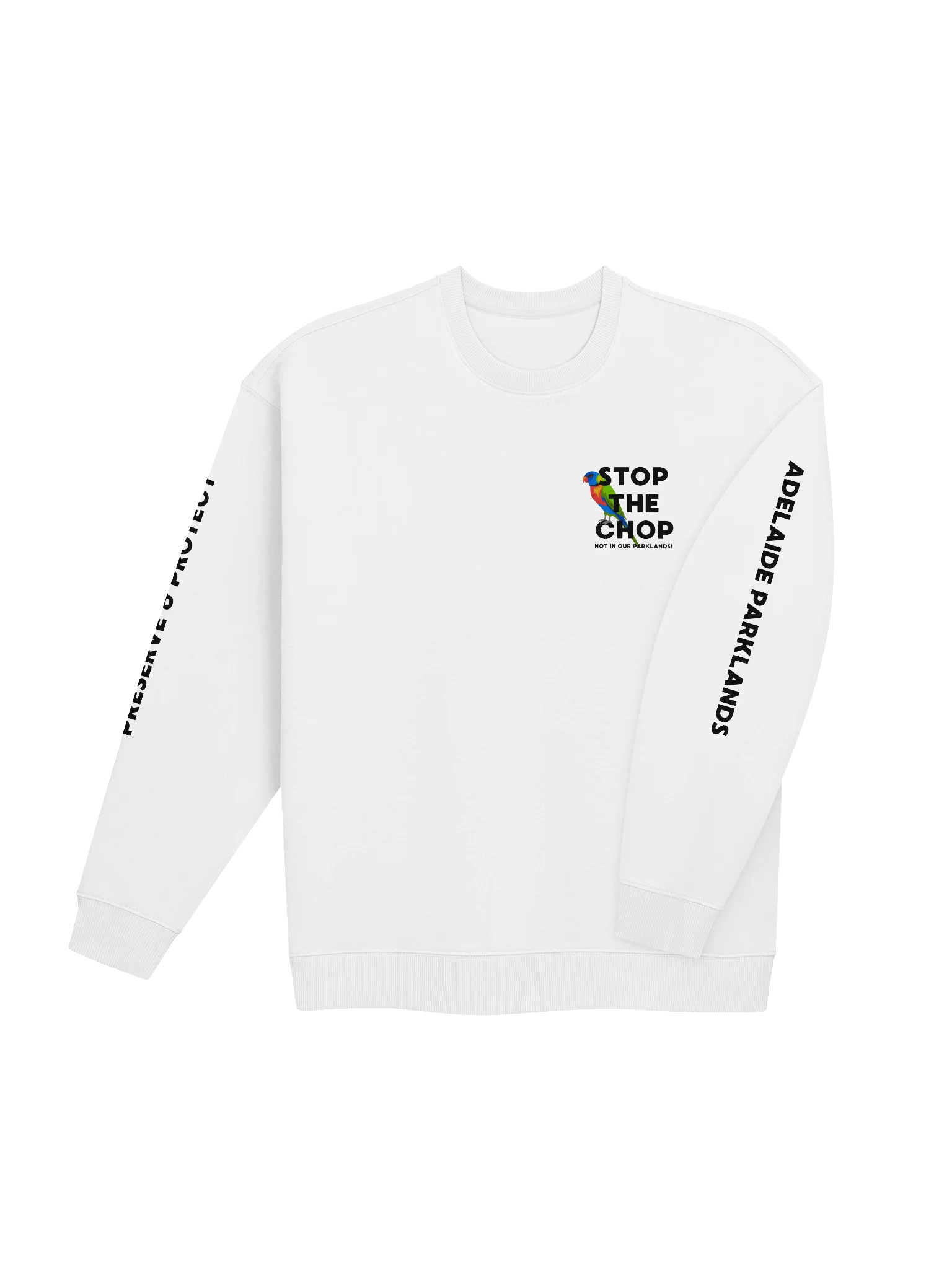 STOP THE CHOP | Rainbow Lorikeet | Unisex | Premium Organic Oversized Sweatshirt product image (4)