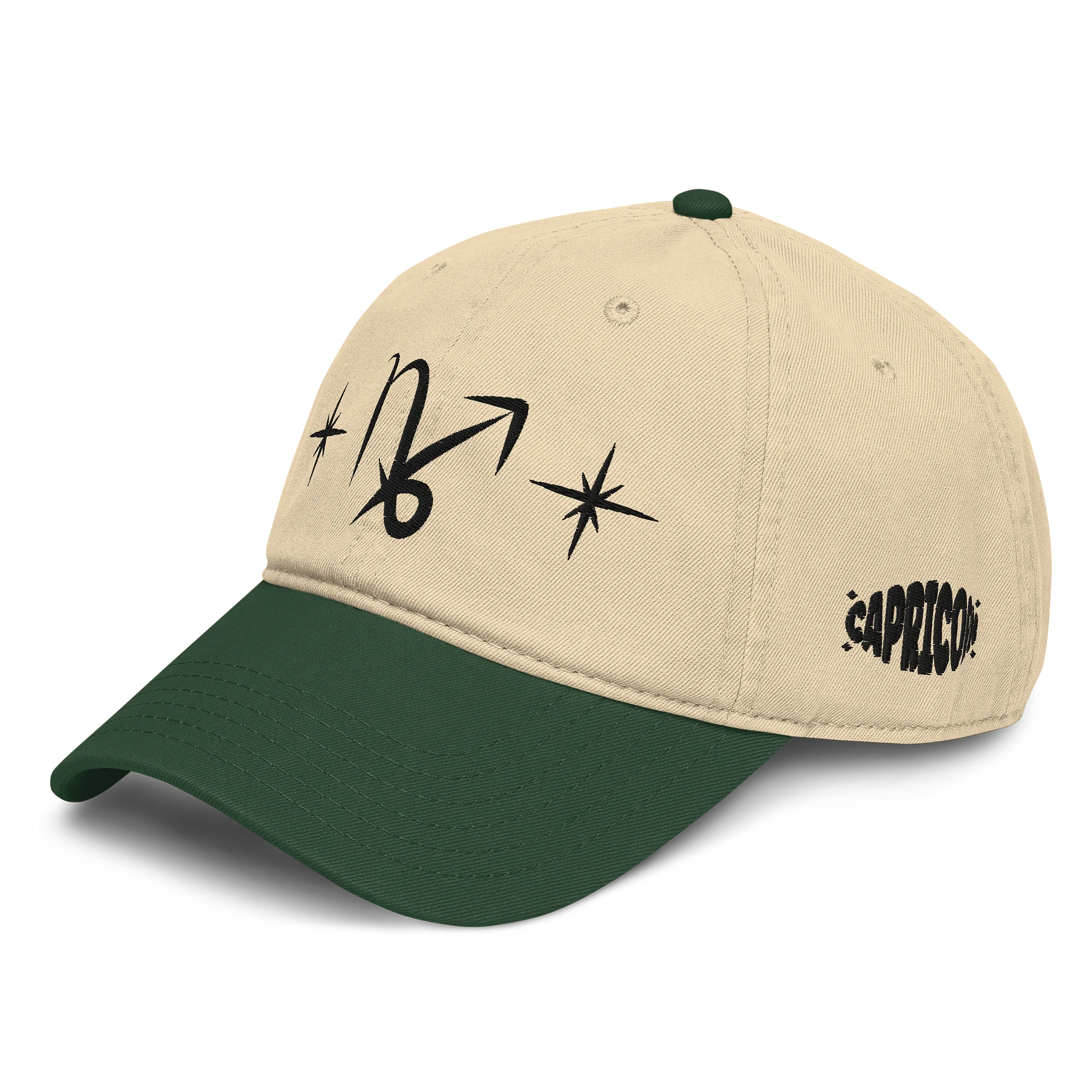 sagittarius capricorn cusp dad hat (black) product image (4)