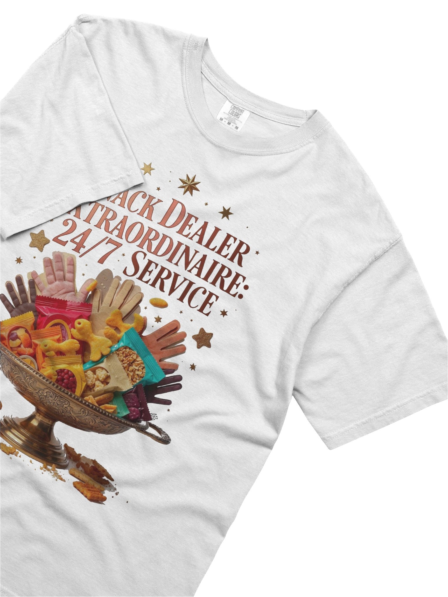 Snack Dealer Extraordinaire Tee | 24/7 Service Funny Mom Humor Shirt product image (5)