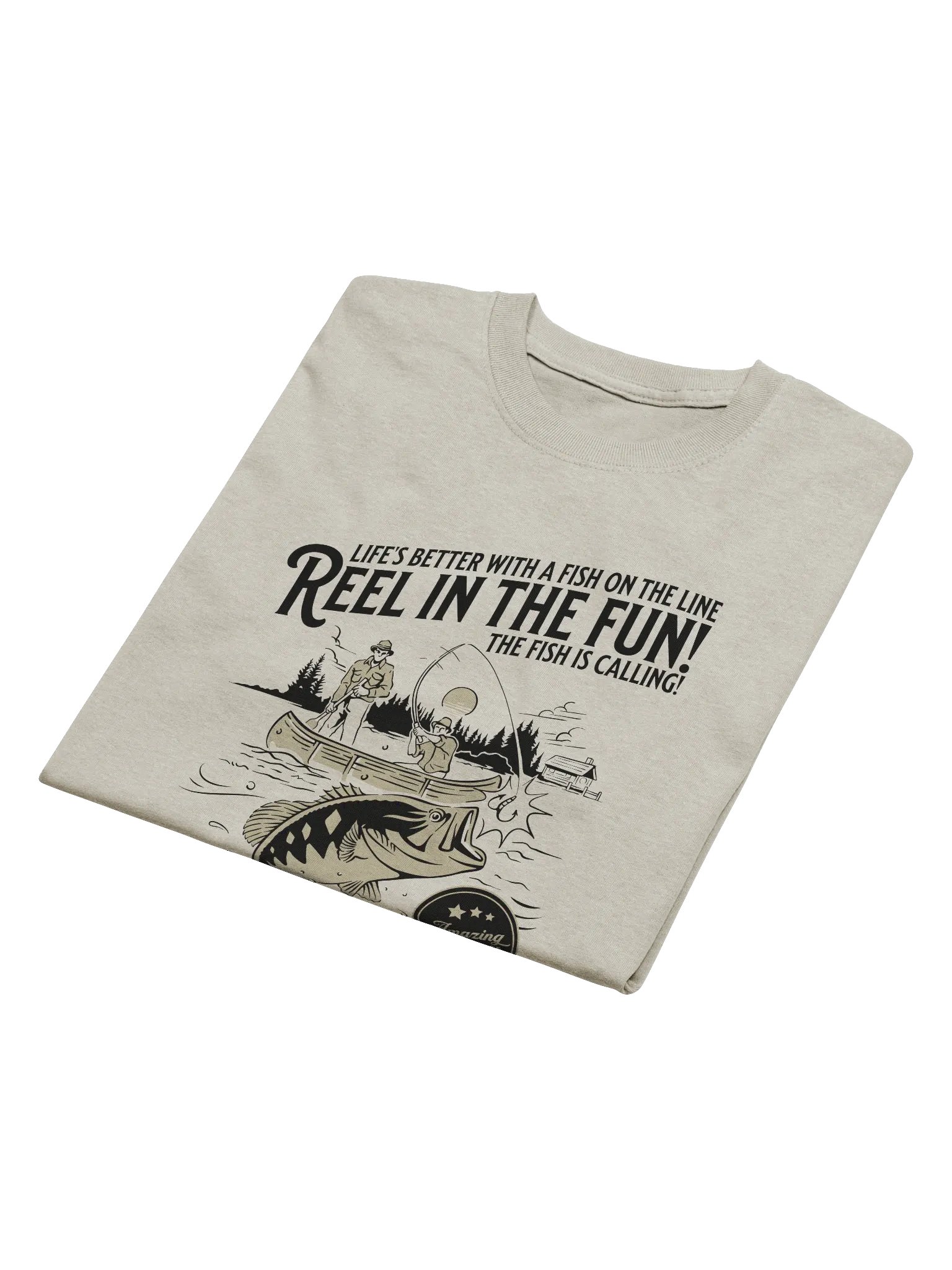 Catch the Big Bass T-Shirt | Vintage Fishing Graphic Tee product image (4)