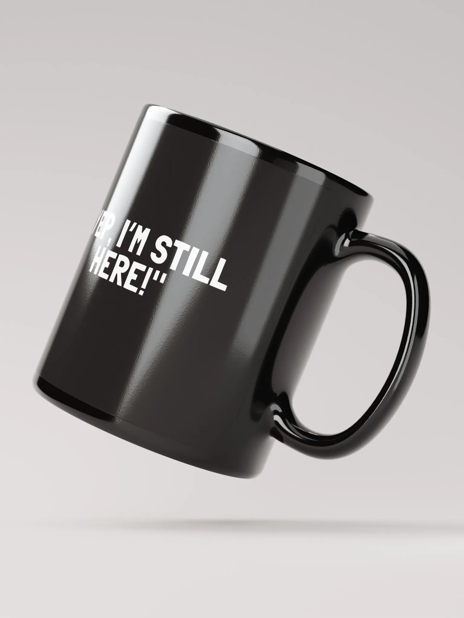 8T Sips Positive Vibes Black Glossy Mug product image (4)