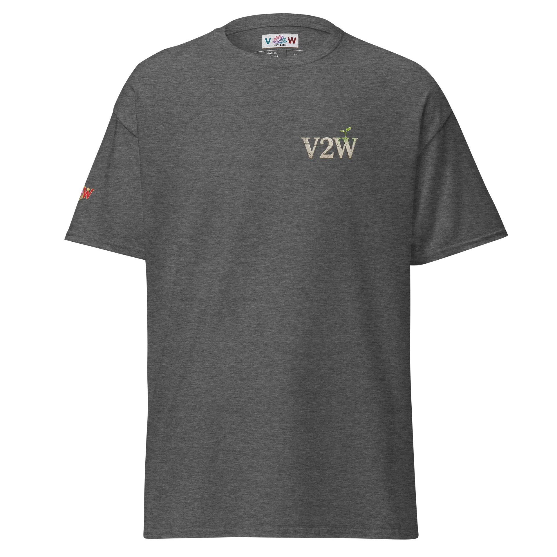 V2W "WHAT YOU DO GROWS YOU” Concrete Sprout Tee product image (1)