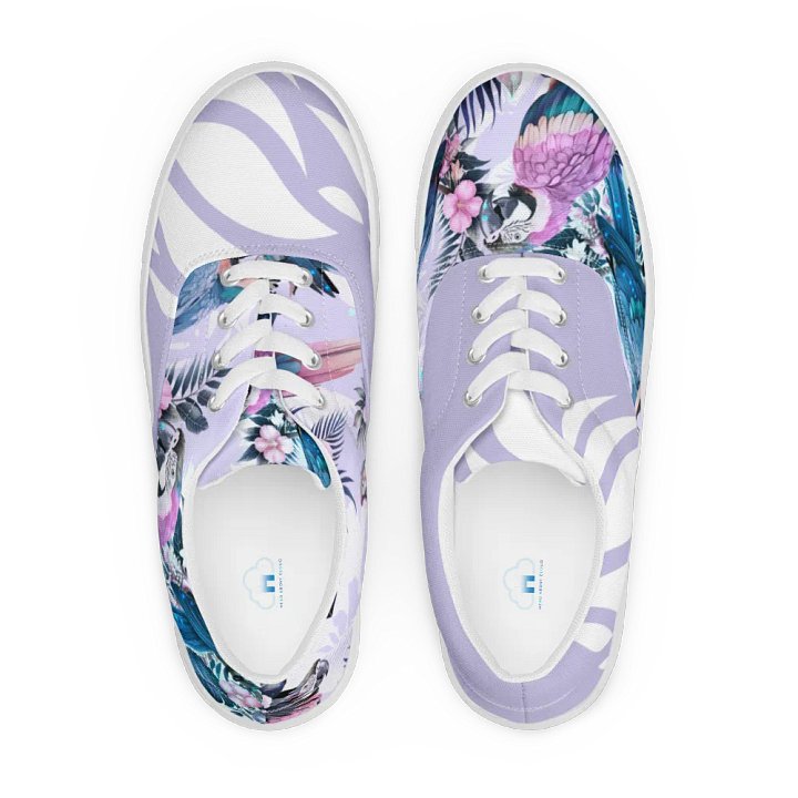 Elysian Birds-Women's Lace-Up Canvas Shoes product image (2)
