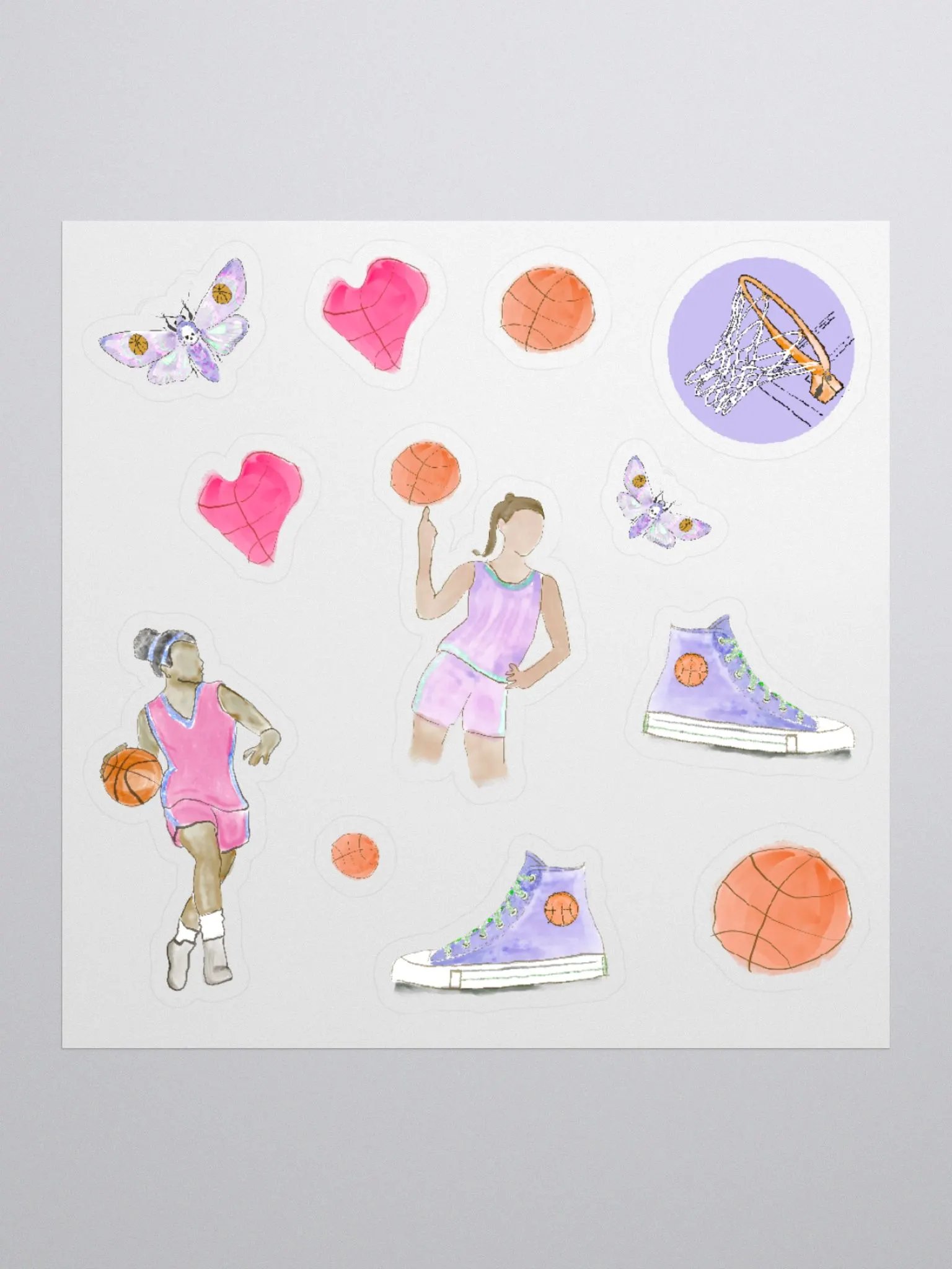 Women's Basketball Fan Stickers product image (1)
