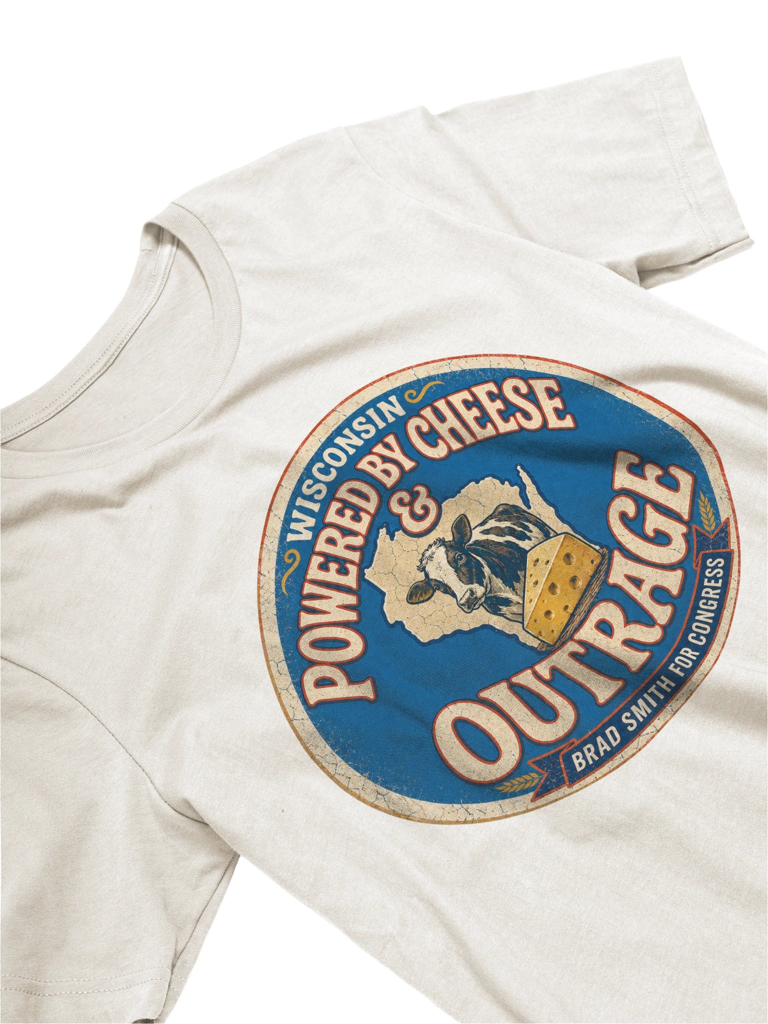Powered by Cheese & Outrage Tee product image (3)