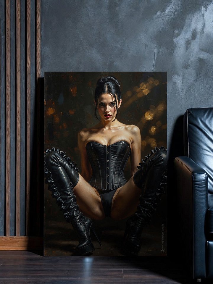 Femdom Poster - Dunkle Souveränität – Moderne Femdom Kunst product image (1)