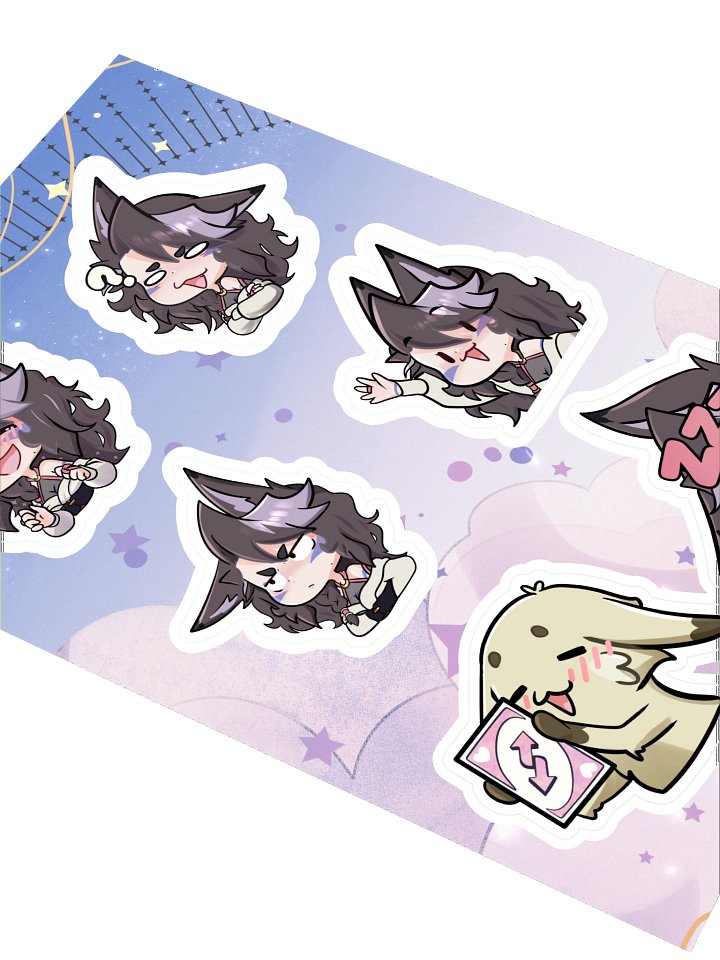 Miss Dusk Kiss Cut Sticker Sheet 03 product image (2)