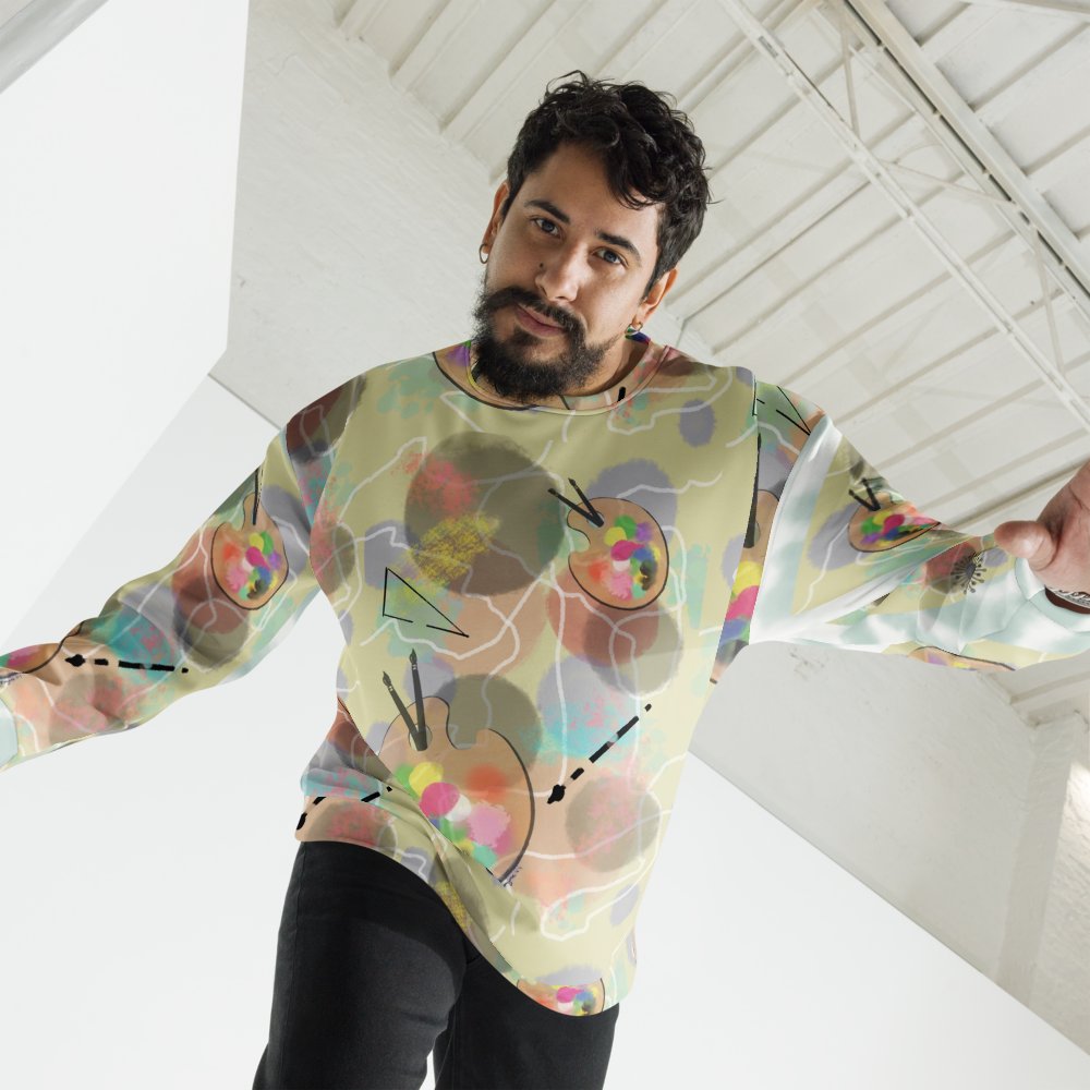 ScribbleWear 'Paint It Softly' Unisex Art Sweatshirt product image (4)