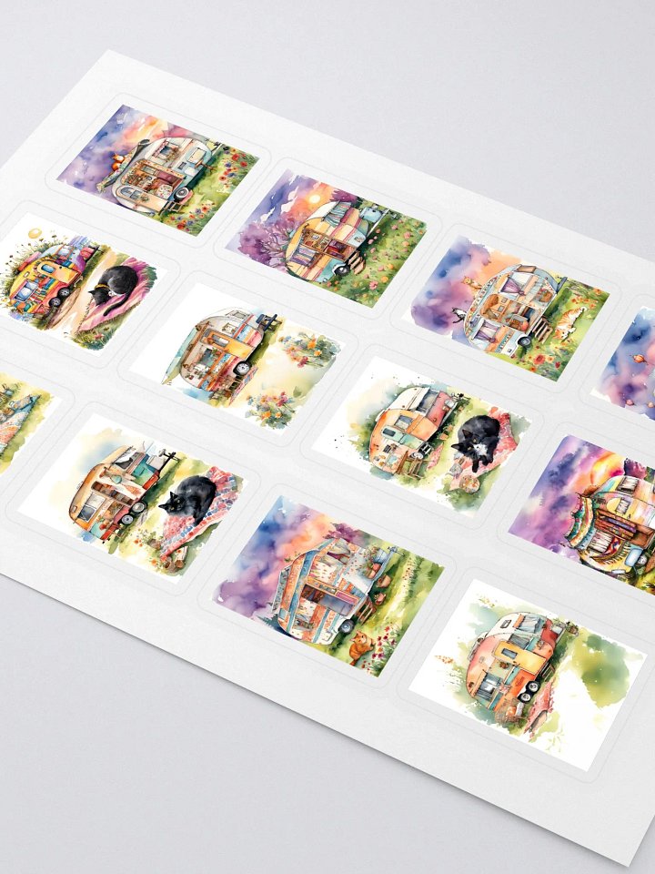 Cats and Caravans Feline Adventure Stickers product image (2)
