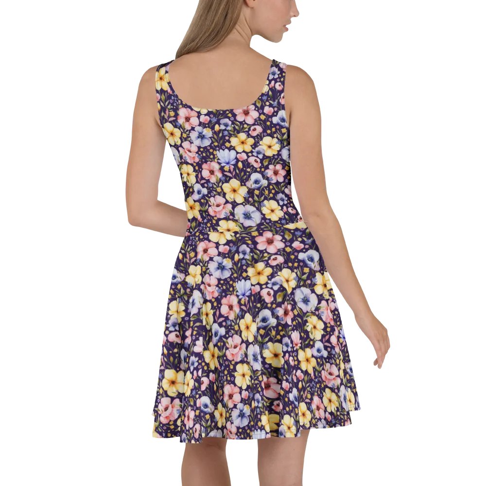 Women’s Floral Dress – Elegant Sleeveless Fit & Flare Summer Sundress product image (6)