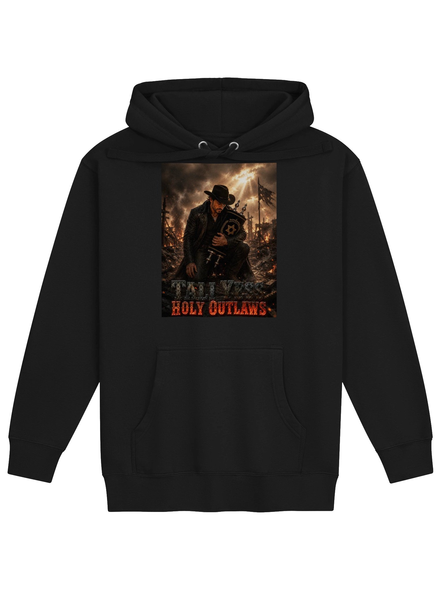 Tali Yess Holy Outlaws — Pose 6 Black Hoodie product image (1)