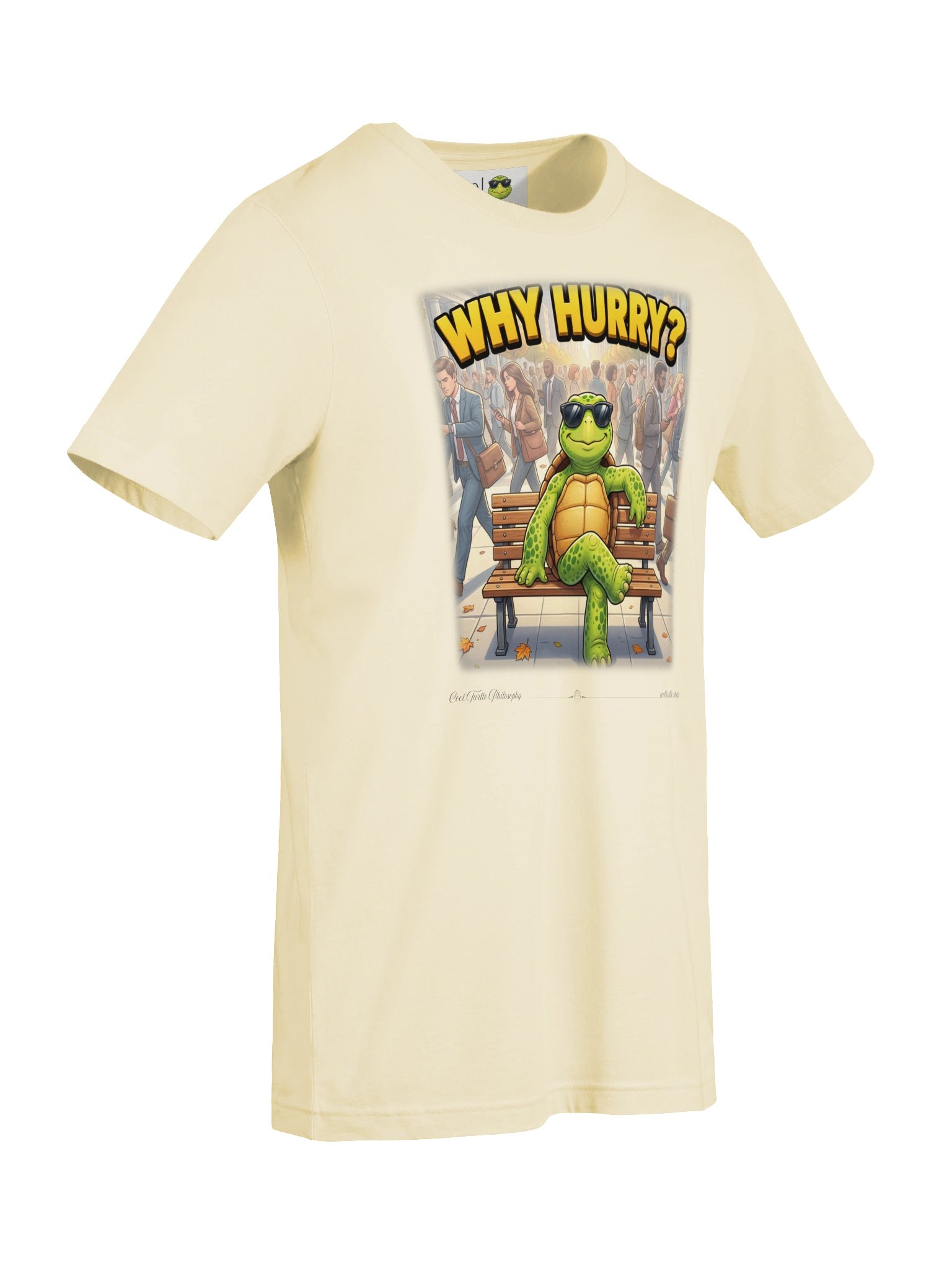 WHY HURRY? Cool Turtle Relaxed City Tee product image (4)