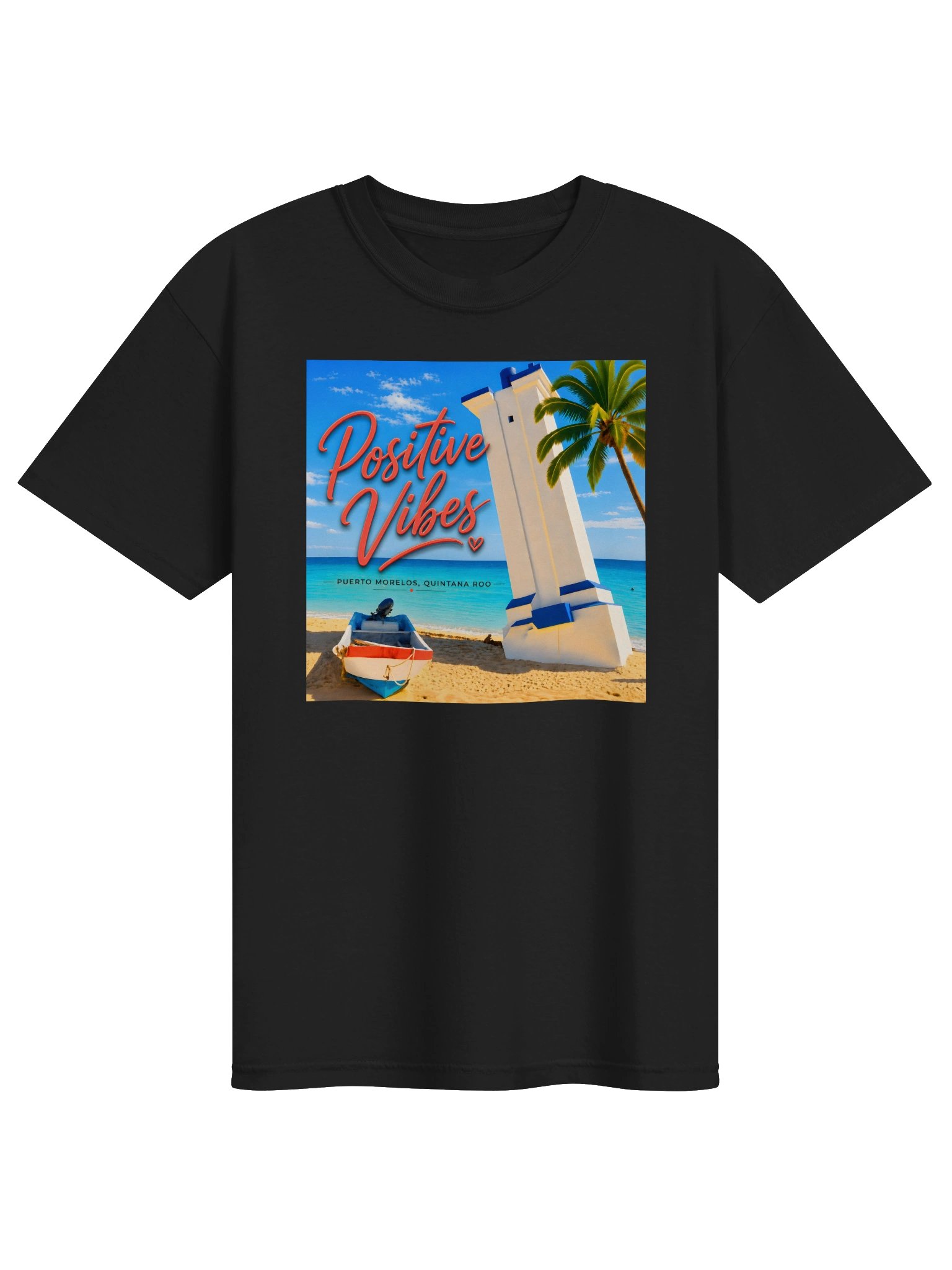 Positive Vibes Watercolors in Puerto Morelos Tee product image (1)