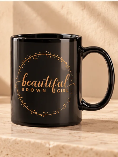 Beautiful Brown Girl Signature Ceramic Mug product image (3)