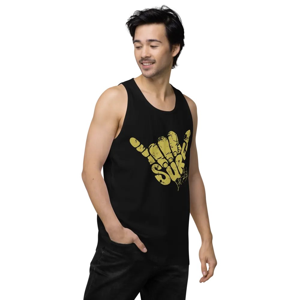 Shaka Surf Life Style Cotton Heritage Men's Premium Tank Top product image (3)