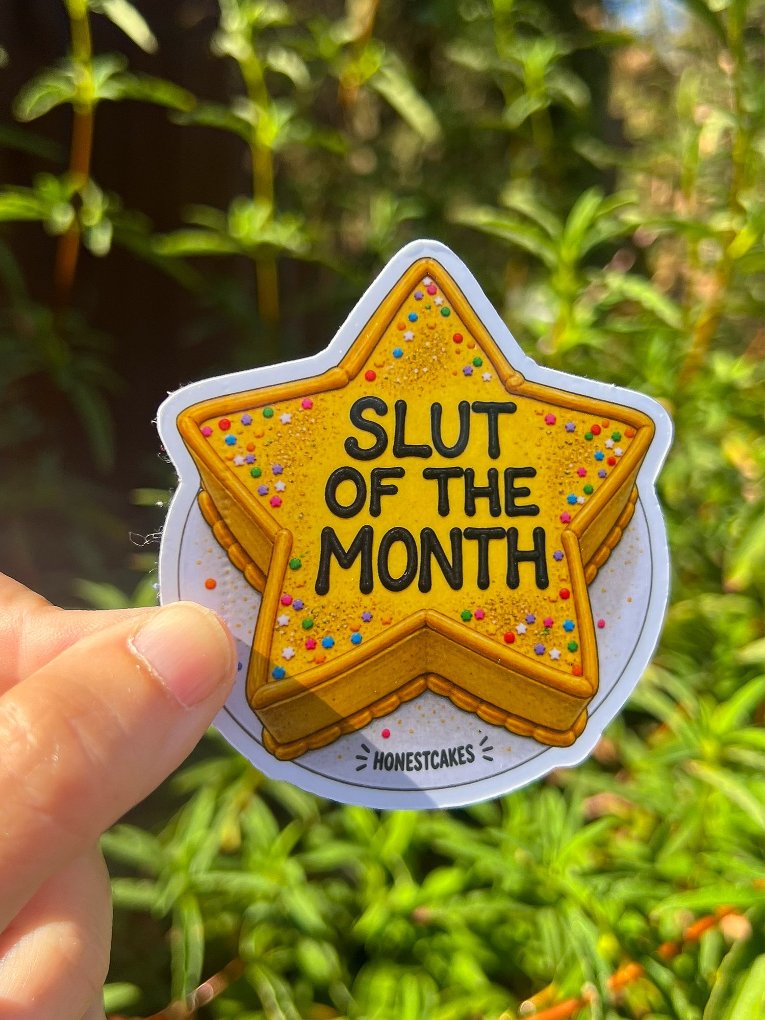 FRIDGE MAGNET: Slut Of The Month Gold Star - FREE SHIPPING product image (2)