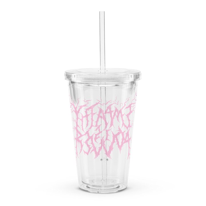 *NEW!* EIP Double Walled Clear Plastic Tumbler (16 oz) HOT PINK product image (2)