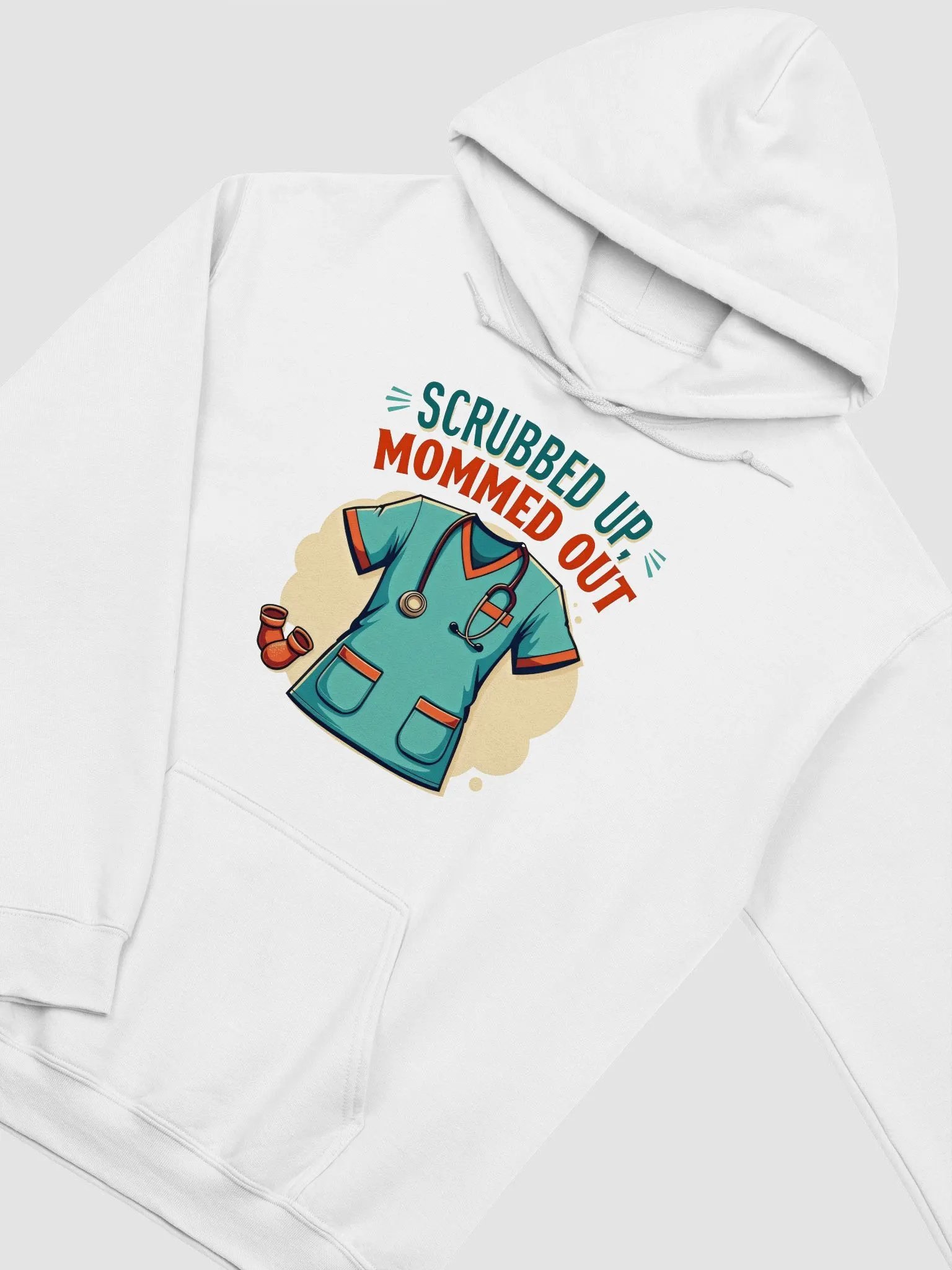 Mom med Out and Scrubbed Up Hoodie product image (19)