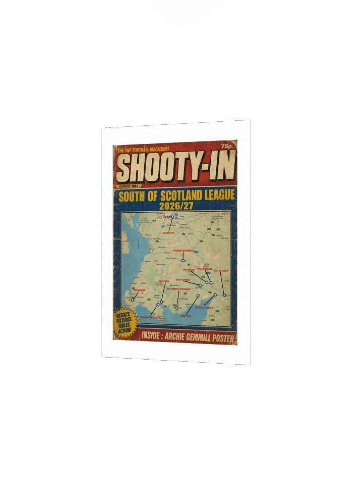Scottish South of Scotland League Retro Pin Map 2026/27 product image (3)