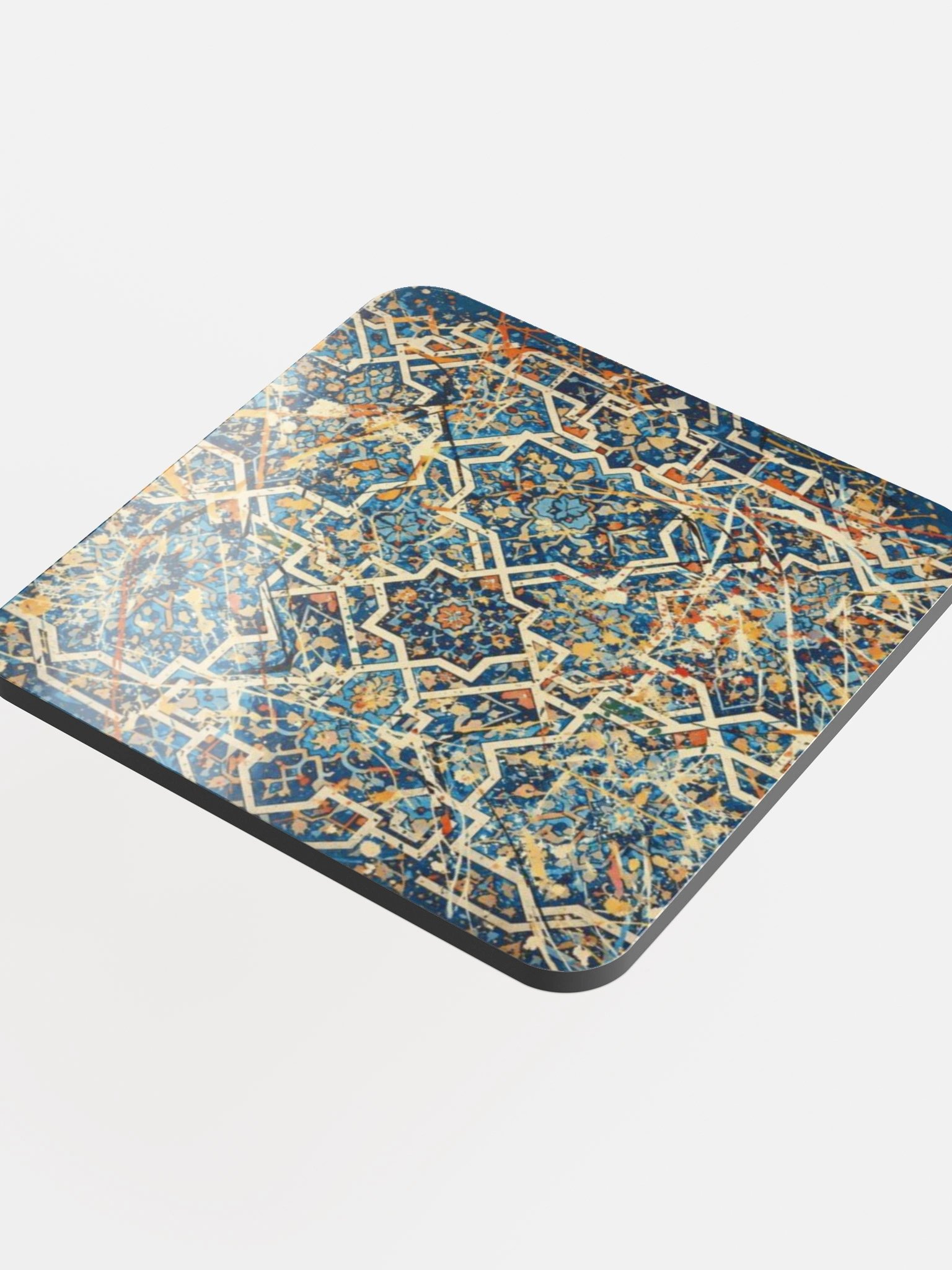 Geometric Splatter Cork Coaster product image (4)