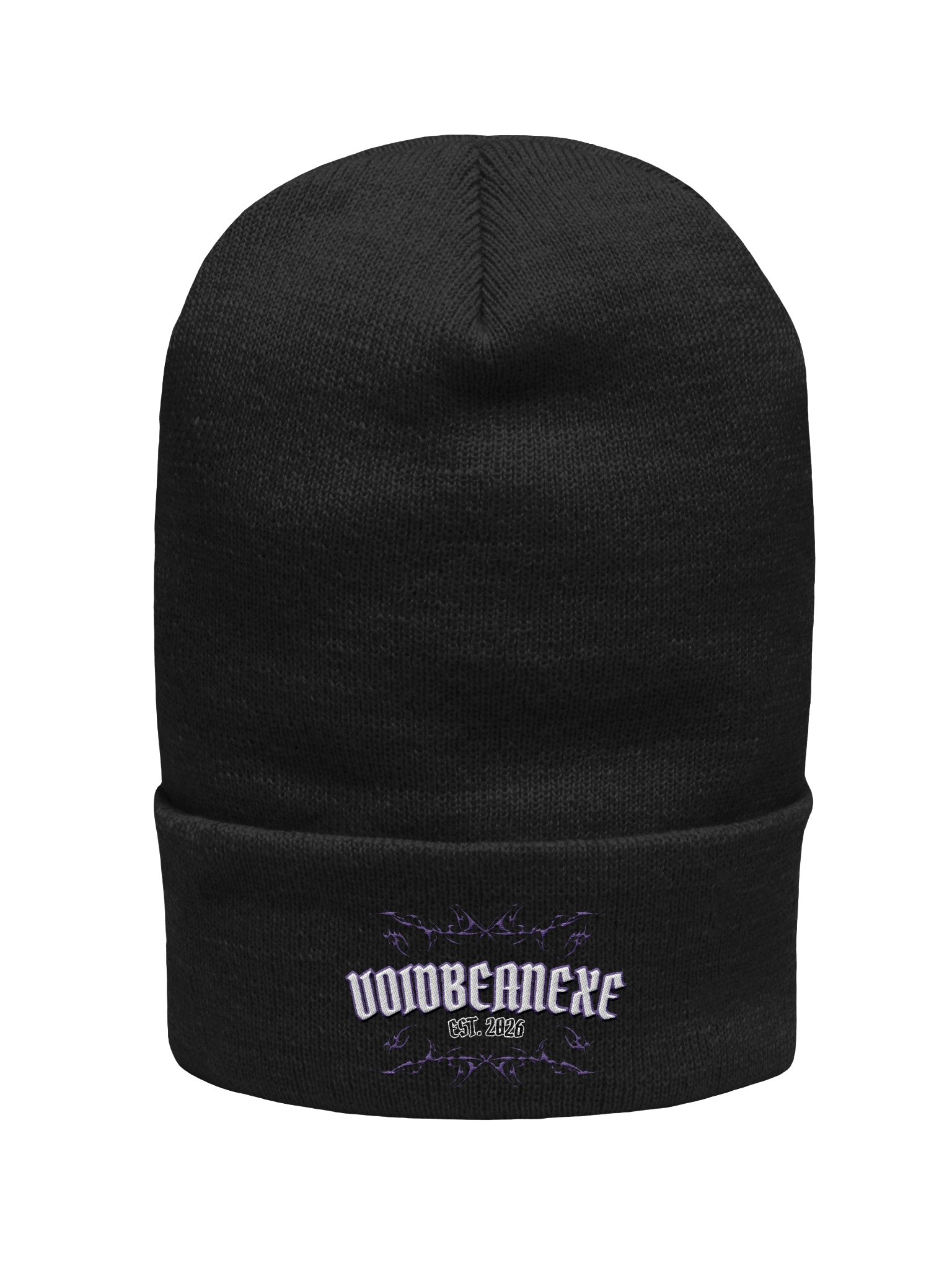 VOIDBEAN.EXE EMBROIDERED BEANIE 🖤⚡ product image (1)