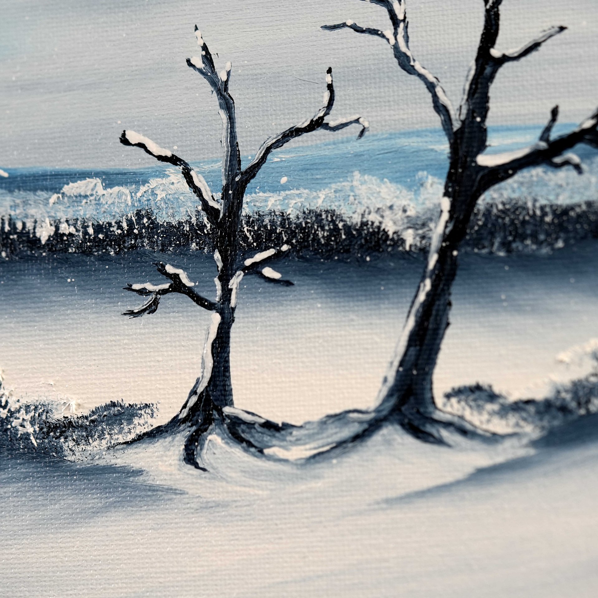 The Snow Covered Gate (Original) 10x20 Canvas product image (3)